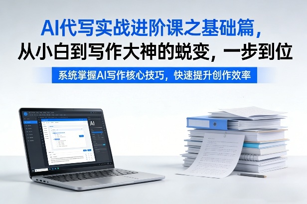 AI代写实战进阶课之基础篇，从小白到写作大神的蜕变，一步到位【揭秘】-AK资源网