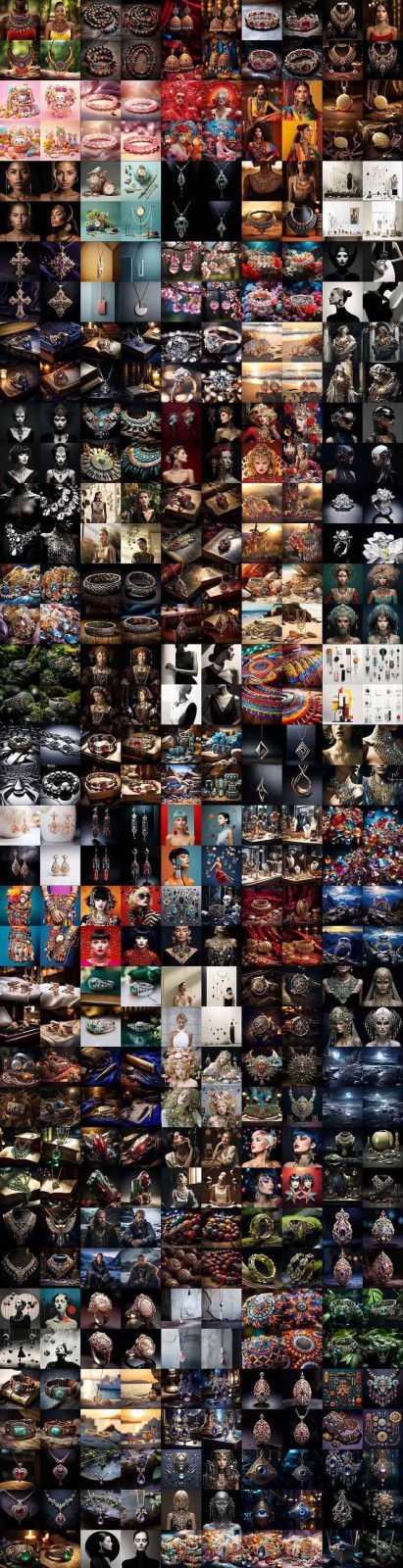 463个Midjourney珠宝摄影提示词：覆盖全品类珠宝，AI设计秒出专业效果-AK资源网