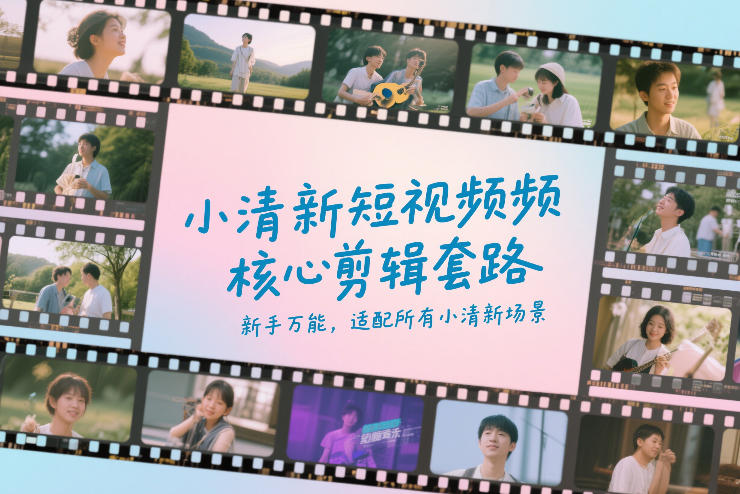 小清新短视频核心剪辑套路,新手万能,适配所有小清新场景-AK资源网