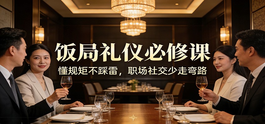 公众号收费文章：《饭局礼仪必修课：懂规矩不踩雷，职场社交少走弯路》-AK资源网